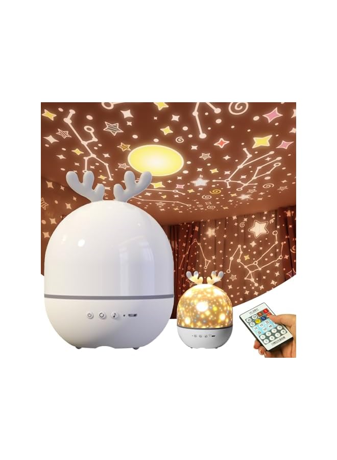 The Bros Star Projector Night Light for Kids, Kids Night Light Projector with Remote AUTO Timer Dimmable for Bedroom Decor Rechargeable Toddler Night Light for Boys Girls Baby Gift (Type-B) - Image 2