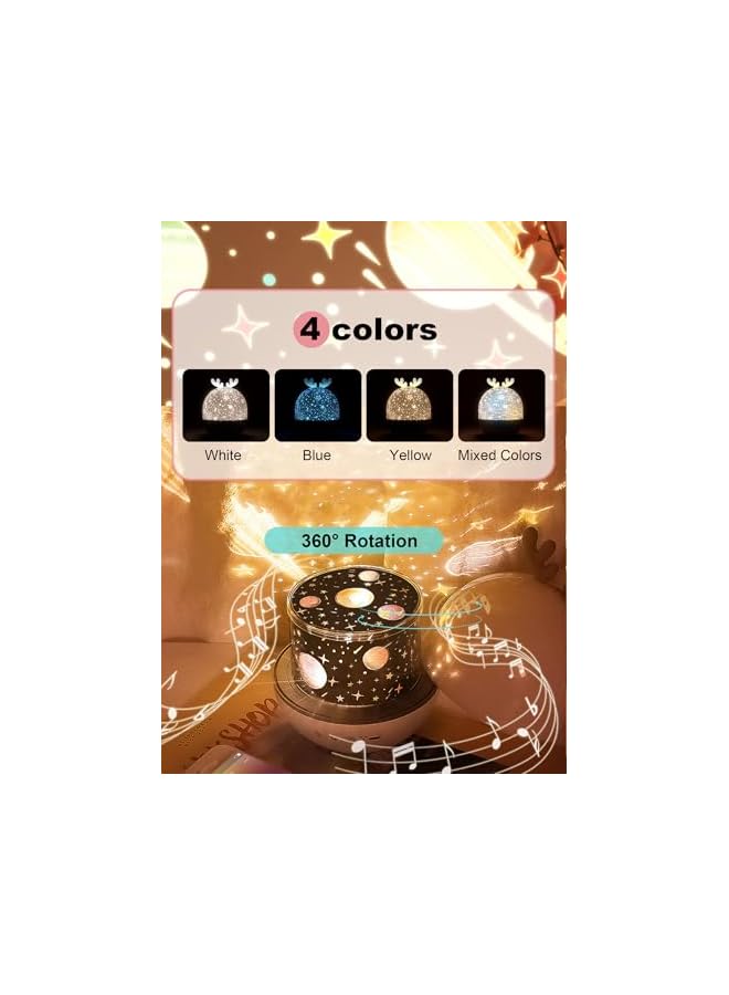 The Bros Star Projector Night Light for Kids, Kids Night Light Projector with Remote AUTO Timer Dimmable for Bedroom Decor Rechargeable Toddler Night Light for Boys Girls Baby Gift (Type-B) - Image 4