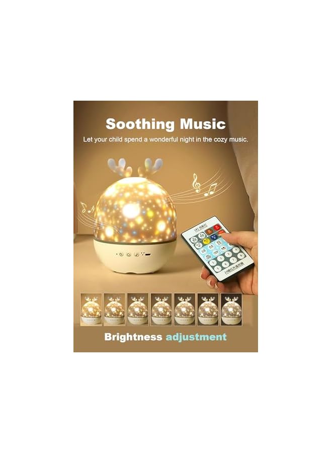 The Bros Star Projector Night Light for Kids, Kids Night Light Projector with Remote AUTO Timer Dimmable for Bedroom Decor Rechargeable Toddler Night Light for Boys Girls Baby Gift (Type-B) - Image 5