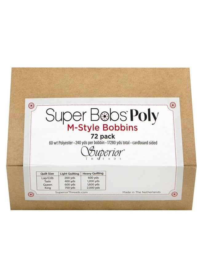 Superior Threads SuperBobs Polyester 72pk M-Style Black Prewound Bobbin - Image 2