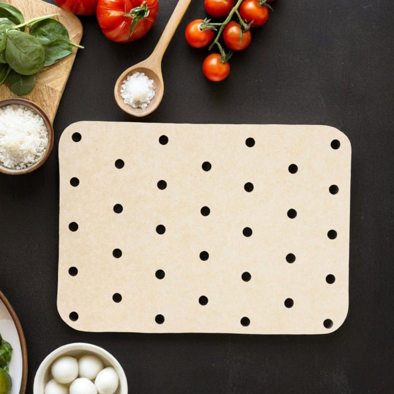 360pcs Air Fryer Disposable Parchment Paper Liners, Perforated Non-stick Oven-safe Baking and Steaming Paper Pads, Unbleached Food-grade Cooking Sheets for Air Fryers and Ovens - Image 4