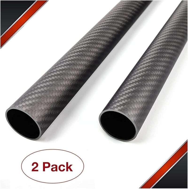 30x28x500mm أنبوب من ألياف الكربون 3K نسج تويل سطح غير لامع لطائرات الملتيكوبتر DIY - Image 3