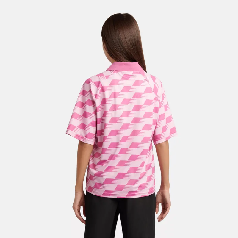 New Balance Light Raspberry Megaspeed Printed Football T-Shirt for Women | Best Price UAE