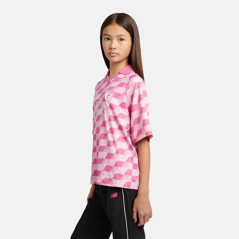 New Balance Light Raspberry Megaspeed Printed Football T-Shirt for Women | Best Price UAE