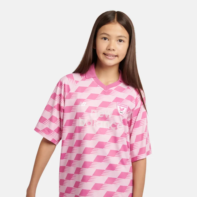 New Balance Light Raspberry Megaspeed Printed Football T-Shirt for Women | Best Price UAE
