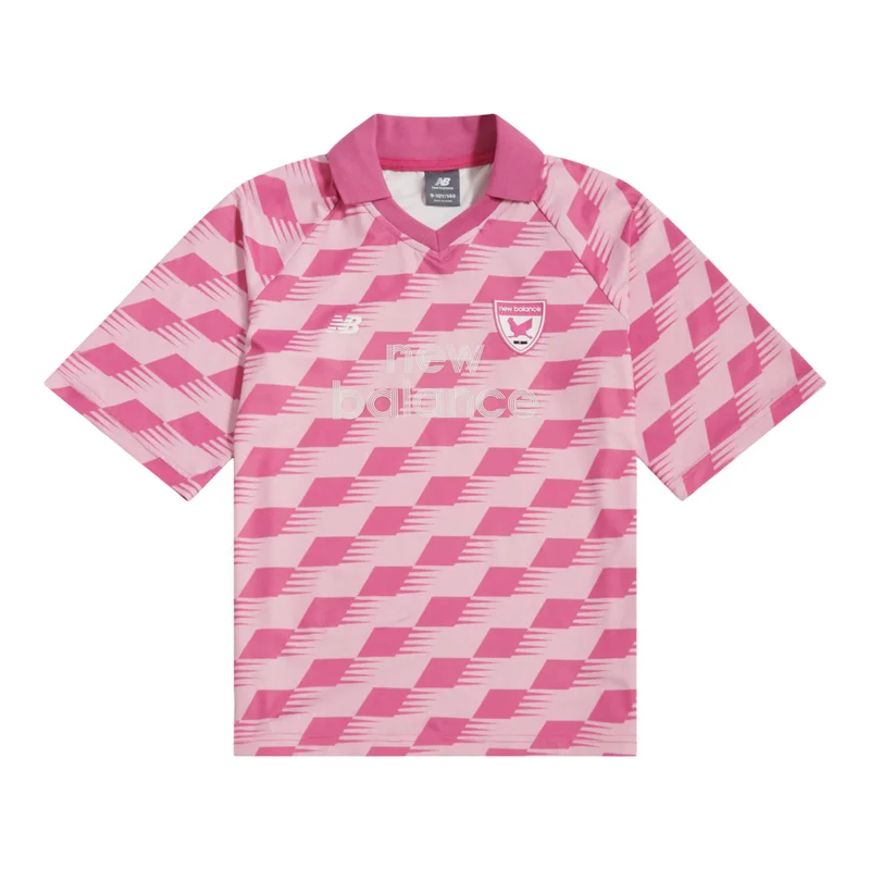 New Balance Light Raspberry Megaspeed Printed Football T-Shirt for Women | Best Price UAE