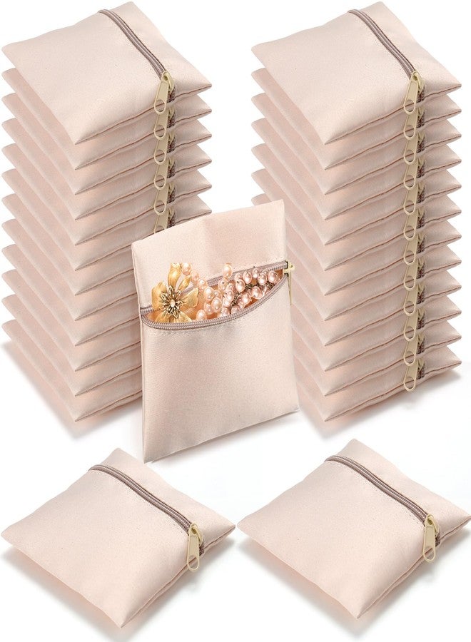 كينينج حقيبة مجوهرات كينينج، 50 قطعة، 3.74 × 3.74 بوصة، حقيبة هدايا صغيرة من القطن مزودة بسحاب، مثالية لتغليف المجوهرات النسائية، الأساور والقلائد، للسفر ورحلات العمل. - Image 1