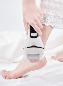 Arabest Electric Feet Callus Remover, Professional 18 in 1 Foot File Pedicure Kit Tools, Rechargeable Dry Dead Skin Foot Scraper with 3 Roller Heads & 2-Speed Power for Feet Hands Heels Spa (White)  - Image 5