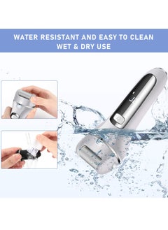 Arabest Electric Feet Callus Remover, Professional 18 in 1 Foot File Pedicure Kit Tools, Rechargeable Dry Dead Skin Foot Scraper with 3 Roller Heads & 2-Speed Power for Feet Hands Heels Spa (White)  - Image 2