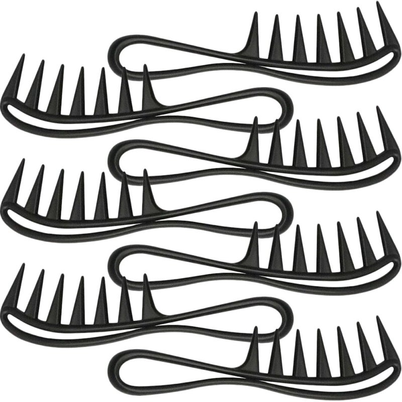 7pcs Wide Tooth Comb Detangling Curl Comb for Wet and Dry Hair Hairdressing Tool for Women and Men Home Salon Use - Image 1