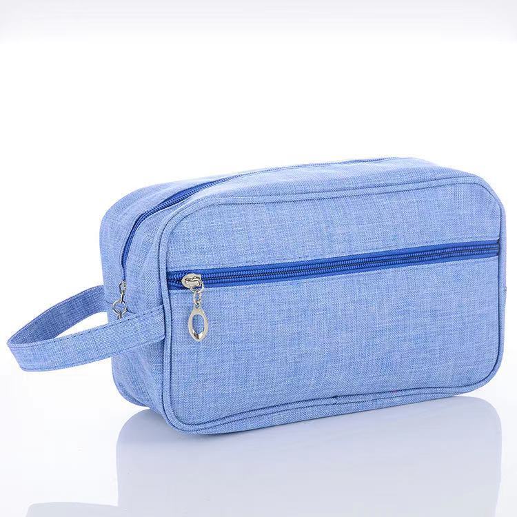 Large Capacity Mens Organizer Handbag 600D light blue 