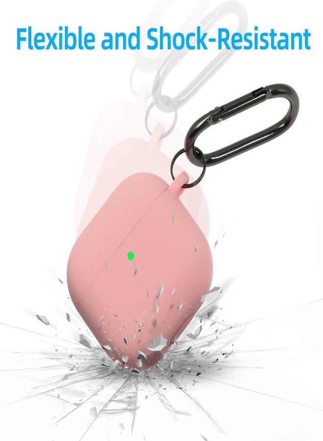 CASEFUN Compatible with AirPods 4th Generation Case, Soft Silicone Protective Case Cover with Cleaning Kit, Designed for 4th Generation (2024) with Keychain Accessories, Pink - Image 5