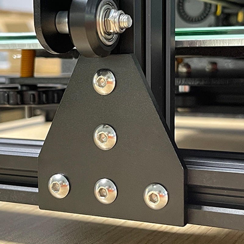 4Pcs Aluminum T Shaped 5 Hole Corner Brackets For 3D Printer Extrusion Profile Connector - Image 3