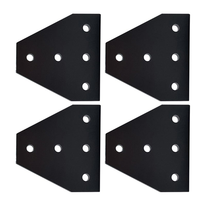 4Pcs Aluminum T Shaped 5 Hole Corner Brackets For 3D Printer Extrusion Profile Connector - Image 2