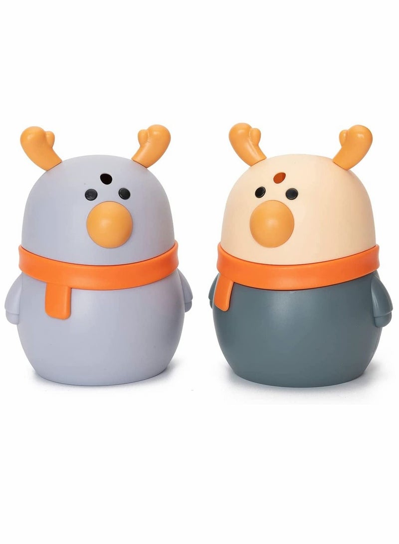 سيوسي موزع حامل أعواد الأسنان ، موزع اختيار الأسنان لطيف الغزلان ، للمنزل والمطبخ والمطعم وحاوية أعواد الأسنان (عبوتان) - Image 1