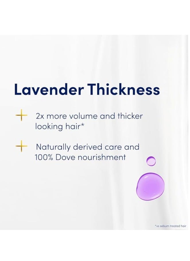 Dove Lavender Thickness Shampoo For Thin Hair 400ml - Image 5