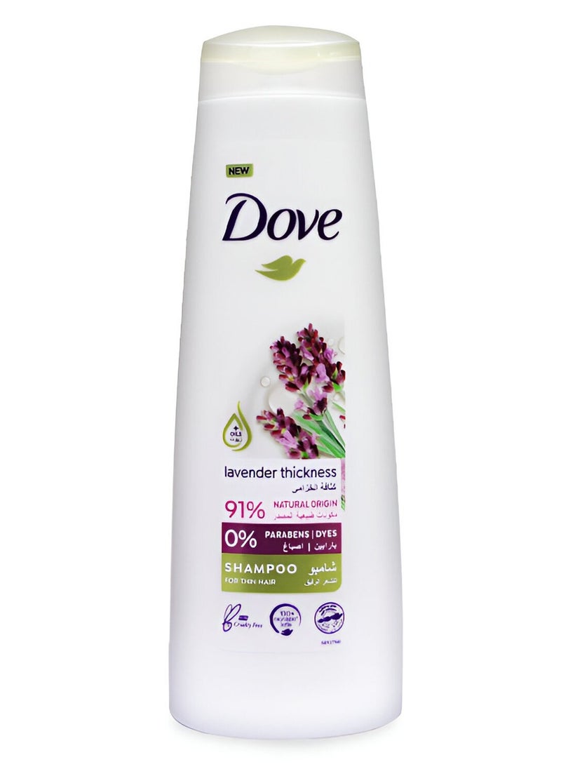 Dove Lavender Thickness Shampoo For Thin Hair 400ml - Image 1