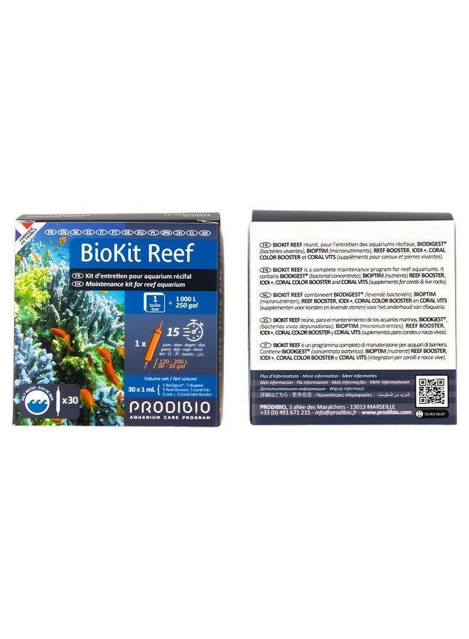 PRODIBIO Prodibio Bio Reef Kit, Maintenance, Saltwater, 30/ 1mL vials, 30 gal and up - Image 2