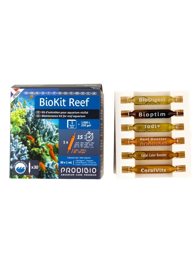 PRODIBIO Prodibio Bio Reef Kit, Maintenance, Saltwater, 30/ 1mL vials, 30 gal and up - Image 3