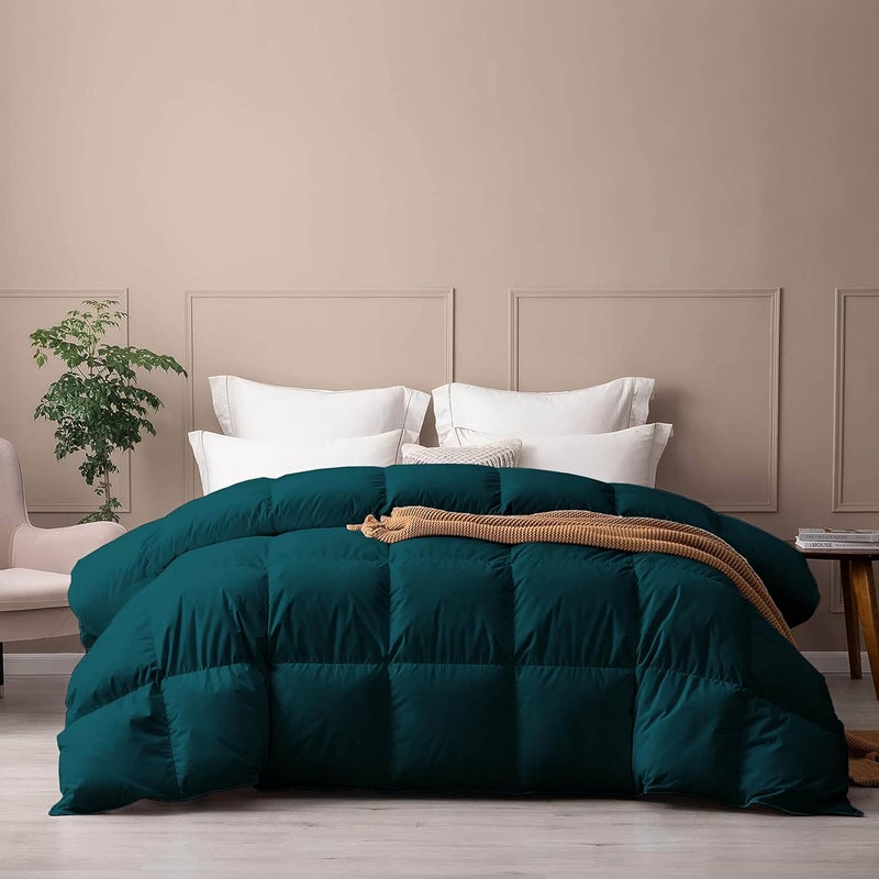 AYANSHI BEDDING غطاء سرير AYANSHI ثقيل شتوي 400 GSM حجم مفرد 60X90 جودة فندقية بديل للريش غطاء دافئ حشوة ميكروفايبر ناعمة لون تركوازي - Image 1