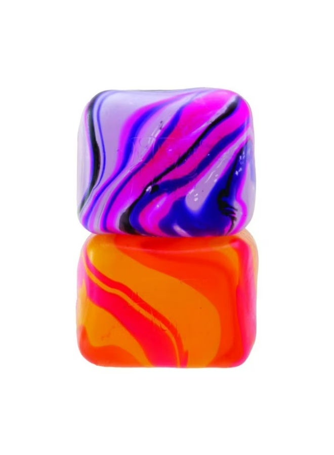 NeeDoh Swirl Cube, a delightful square sensory toy, random colors, 2.25-inch cube.（The color is random!） - Image 3
