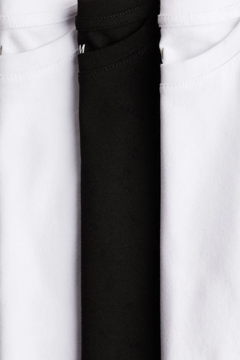 H&M 3-pack cotton jersey T-shirts