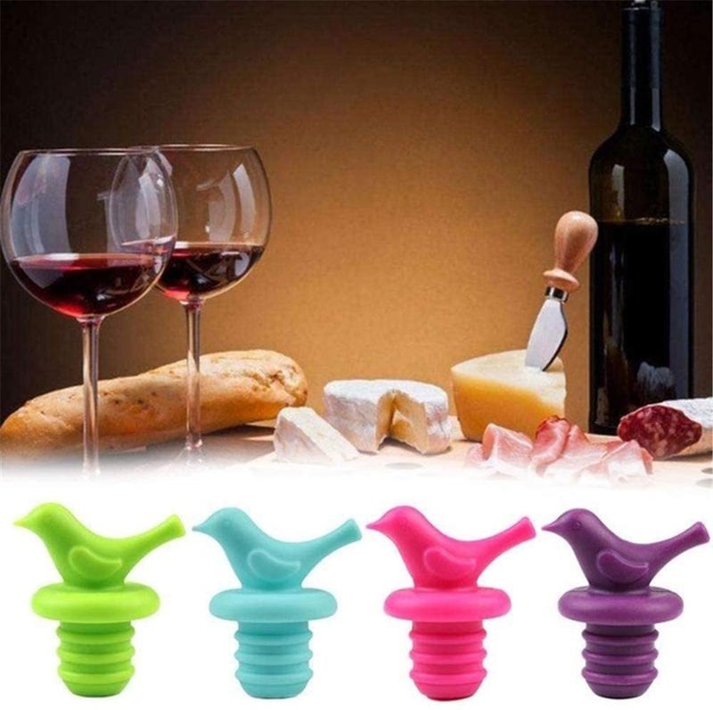 Kunya® Pack of 2 Wine Bottle Stopper Silicone Wine Bottle Sealer Rubber Wine Saver for Bar, Kitchen, Holiday Party, Wedding - Image 3
