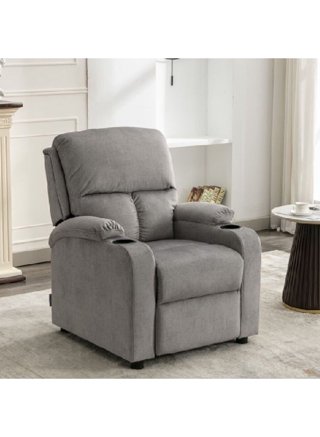 Elegant and Modern Design Recliner Chair with Push Back Grey 101 x 87 x 78 cm SX-8147 GREY