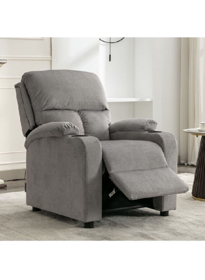 Elegant and Modern Design Recliner Chair with Push Back Grey 101 x 87 x 78 cm SX-8147 GREY