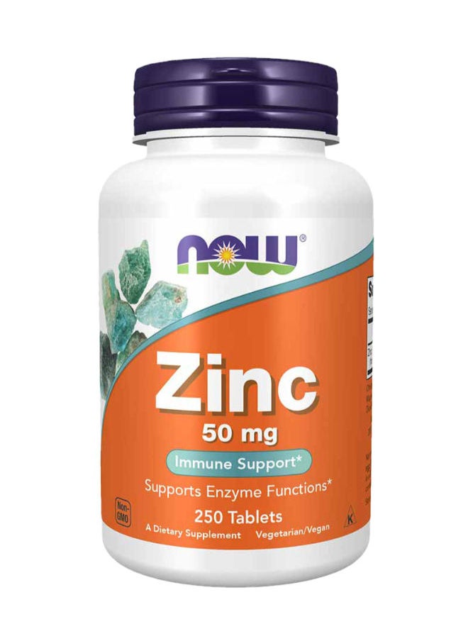 now Zinc 50 mg Tablets 250's  - Image 1