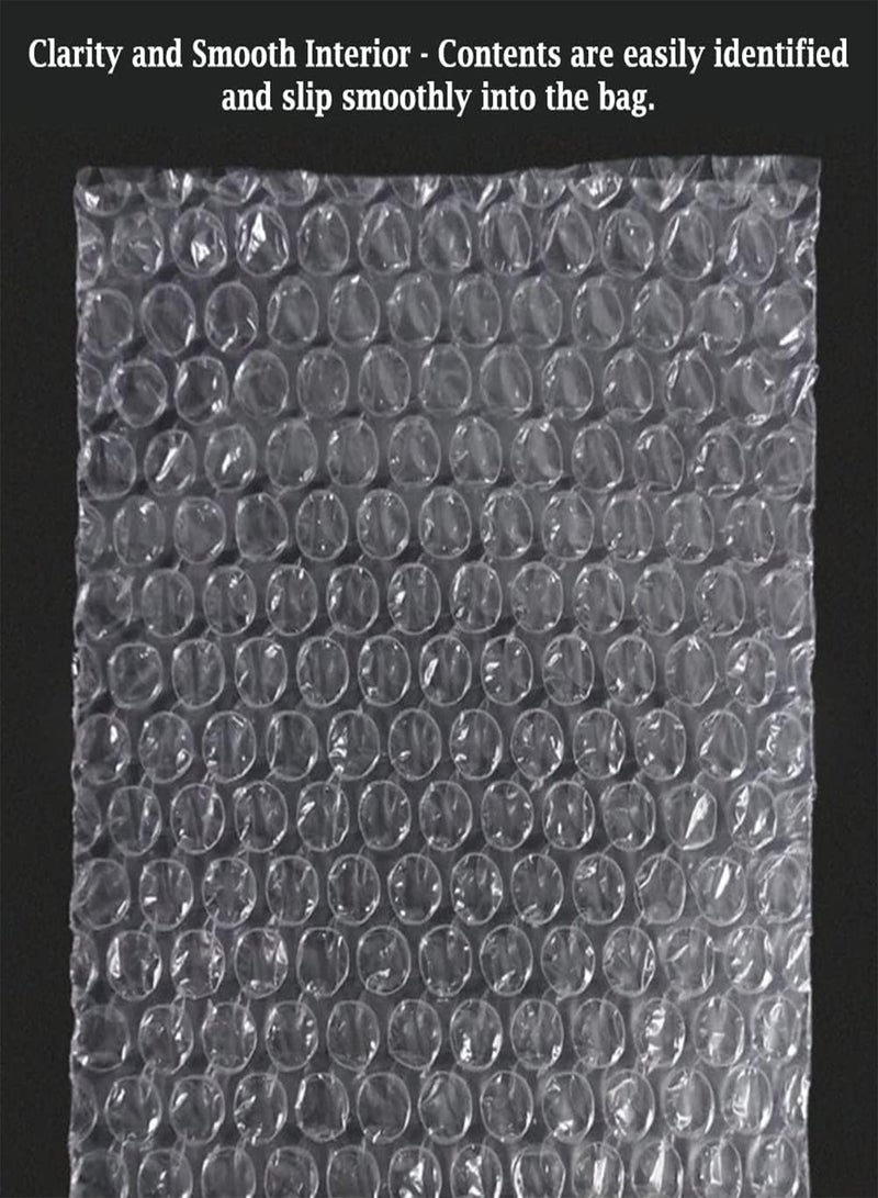 GGOOT 100pcs Bubble Wrap Bags Shockproof Bubble Out Pouches Cushion Packing Bags for Storage 15x25cm  - Image 3