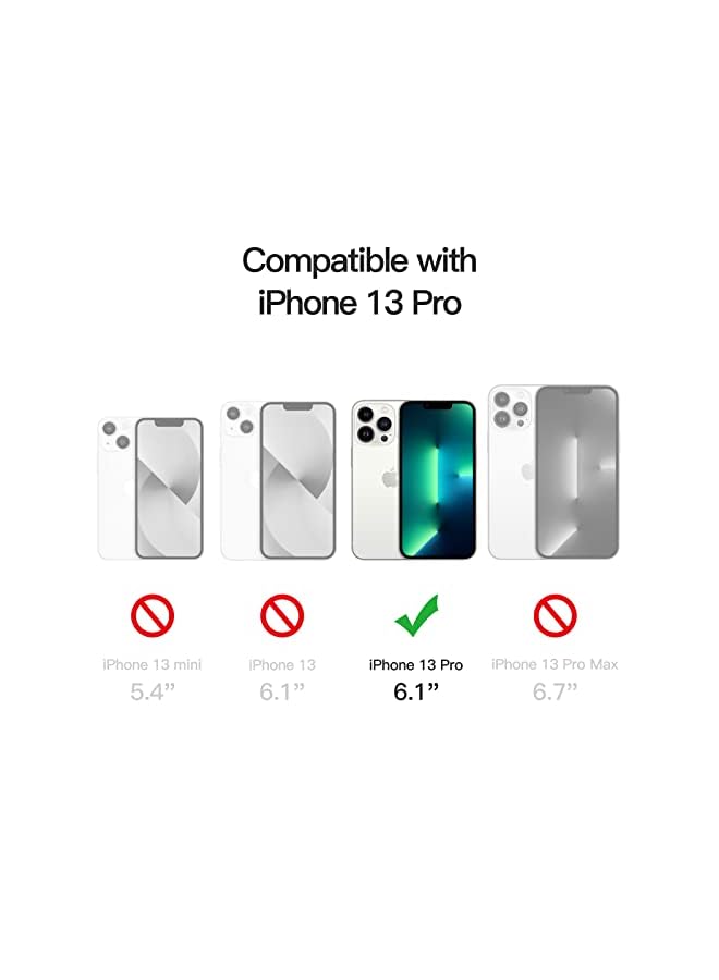 Jetech Magnetic Case for iPhone 13 Pro 6.1-Inch Compatible with MagSafe Wireless Charging, Shockproof Phone Bumper Cover, Anti-Scratch Clear Back (Clear) - Image 2