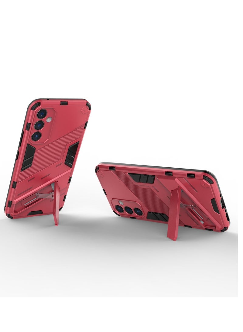 Punk Armor 2 in 1 PC Tpu Shockproof Phone Case with Invisible Holder For Samsung Galaxy A14 (watermelon) - Image 2