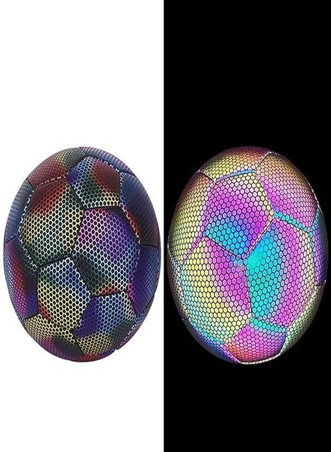 RedOak Luminous Reflective Outdoor Soccer Glow in Dark Ball - Multi - Size 5 - Image 3