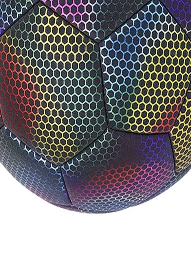 RedOak Luminous Reflective Outdoor Soccer Glow in Dark Ball - Multi - Size 5 - Image 2