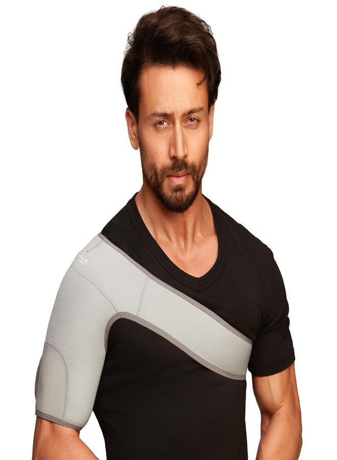 Leeford Shoulder Support Belt for Pain Relief | Shoulder Belt with Neoprene Material | Rotator Cuff Brace for Men and Women | Right and Left Shoulder Support for Recovery - Image 1