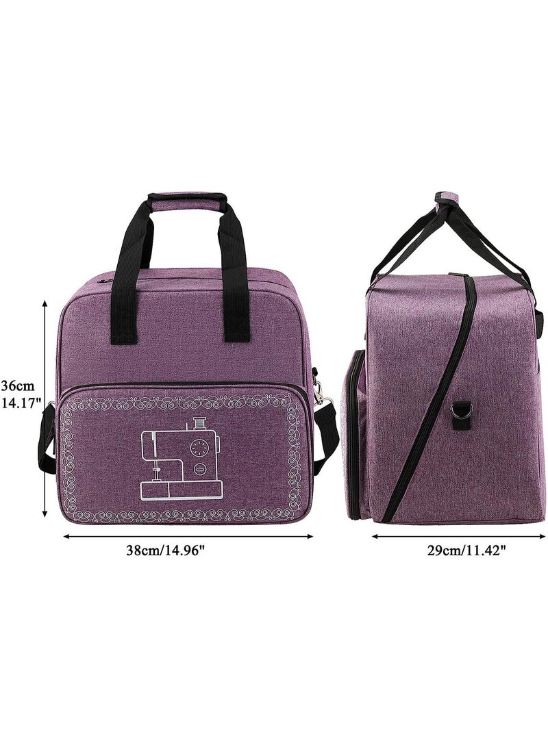 Sewing Machine Bag Carry Case, Machine Protective Case with Shoulder Strap and Compartments for Power Cable and Thread, Travel Storage Bag,Waterproof - Image 4