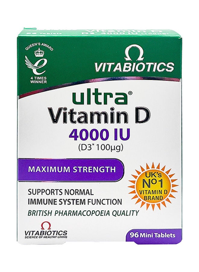 فيتابيوتيكس أقراص الترا فيتامين د3 4000 وحدة دولية 96 قرص - Image 1