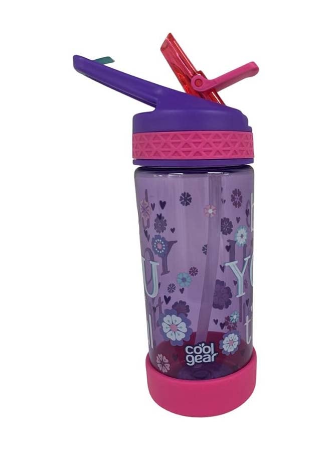 Cool Gear Water Bottle System W Stick 16Oz Purple-Beyoutifulleak Proof , Cool Gear , Cool Gear  For Gym, Cool Gear  For Travel, Trendy Hydration Bottle, Reusable Bottle, Cool Gear  For Kids, Cool Gear Saudi - Image 1