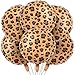 BBTO 6 Pcs 18 Inch Neon Rainbow Leopard Birthday Foil Balloons Color Cheetah Balloons Cheetah Birthday Decorations Neon Rainbow Leopard Decorations Supplies for Party Golden Brown - Image 2