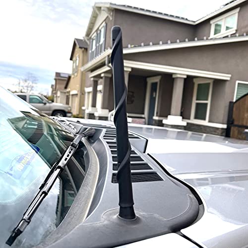 BASIKER Short Antenna for Ford F150 F-150 2009-2024 2025, Ford F150 Accessories, 7 Inch Truck Car F250 F350 Antenna Replacement for AM FM Reception - Image 2