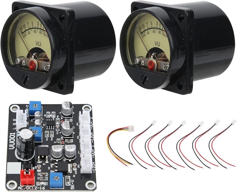 DB35 Q VU Meter Kit With Driver Board 2 PCS Audio Level Meter Backlight Adjustable - Image 2