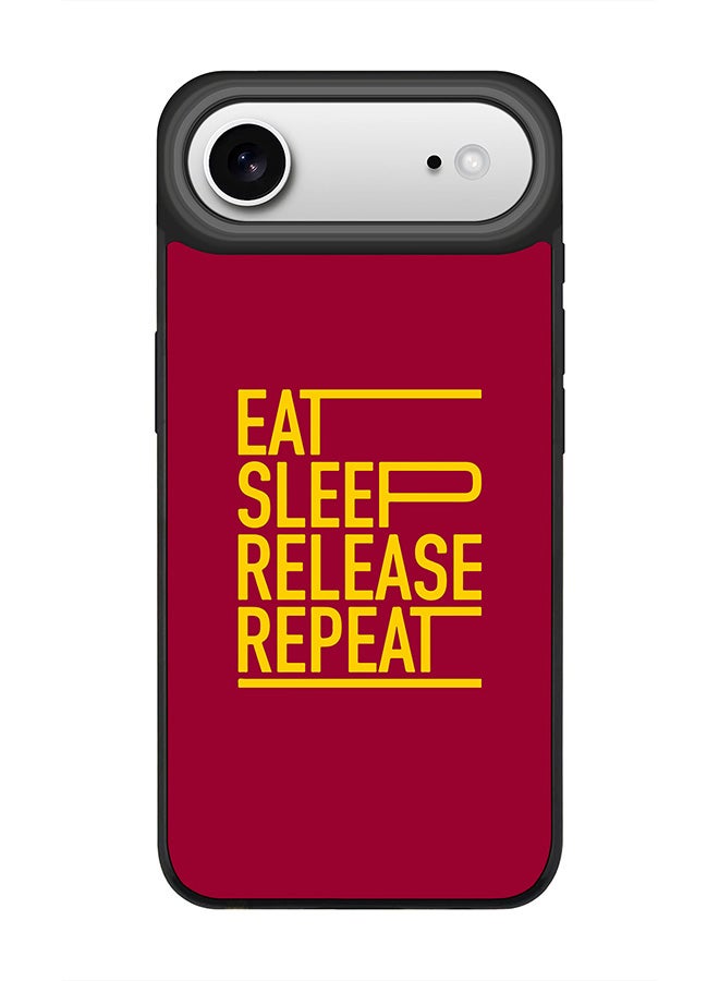Stylizedd iPhone Air Case, [Compatible with MagSafe] Slim Magnetic cover Phone Case iPhone Air -Eat Sleep Release Repeat - Image 1