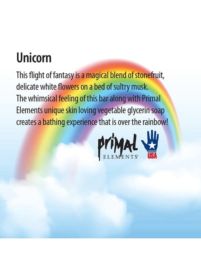 Primal Elements Unicorn Wrapped Bar Soap, 5.8 Ounce - Image 2
