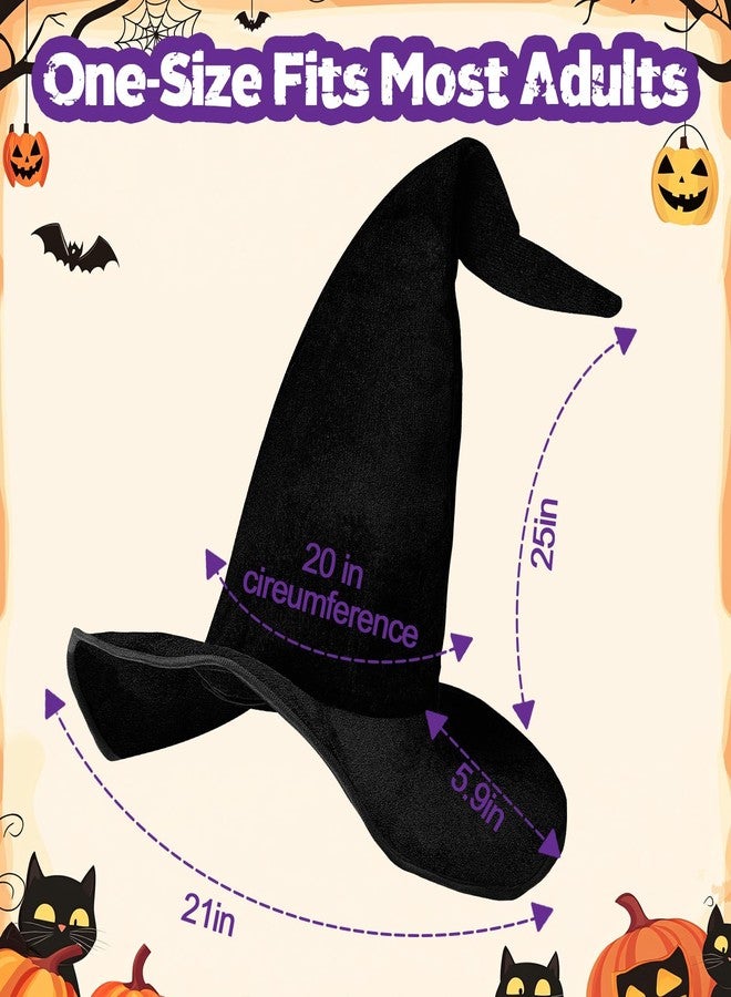 Yoshiky Witch Hats for Women, 18IN Witches Costume Women Hat Cosplay Accessories for Halloween Costume Accessories Party Masquerade Carnivals - Image 2