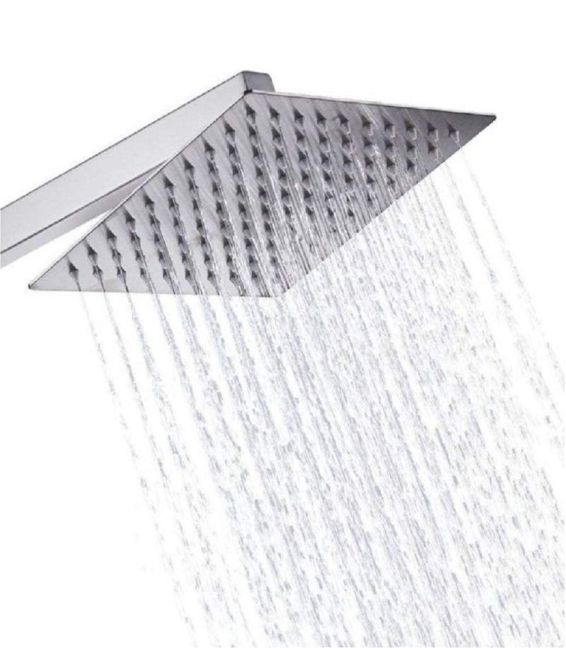 Mawson Super 8X8 Inch Shower With 9 inch Arm Stainless Steel Rain Shower Combo Set - Image 2