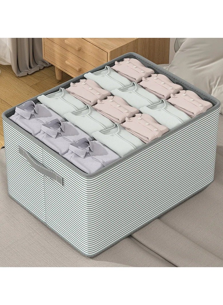 Drawer-type Stackable Clothes Storage Box Thickened Cardboard Foldable Storage Box Household Dustproof Organizer with Lid - Image 2