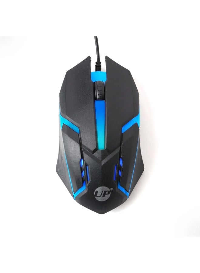 أب ماوس الألعاب السلكي UP M301، ماوس ألعاب USB بإضاءة خلفية RGB لأجهزة الكمبيوتر المكتبية وأجهزة الألعاب - Image 1