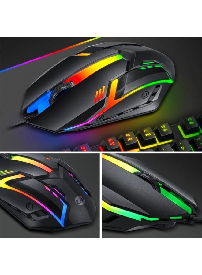 أب ماوس الألعاب السلكي UP M301، ماوس ألعاب USB بإضاءة خلفية RGB لأجهزة الكمبيوتر المكتبية وأجهزة الألعاب - Image 3