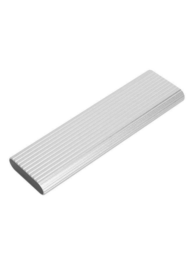 Thoraya M.2 NGFF Portable SSD Portable Metal Mobile Hard Drive USB3.1 Type-C High Speed Mobile Hard Drive Silver 1TB  - Image 2